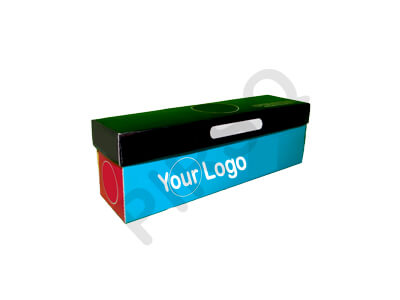 Customized Hot Dog Box With Lid | W - 2" X L - 8" X H - 2.5" Image