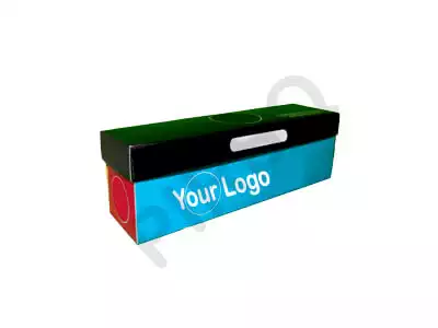 Customized Hot Dog Box With Lid | W - 2" X L - 8" X H - 2.5"