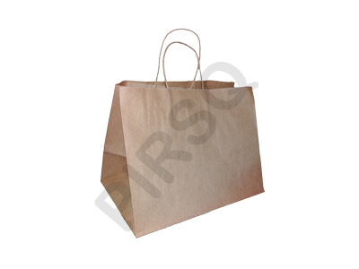 Brown Paper Bag With Handle | W-19 X L-29 X H-23 Image