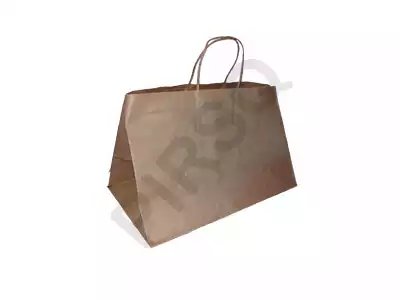 Brown Paper Bag With Handle | W-34 X L-37 X H-29