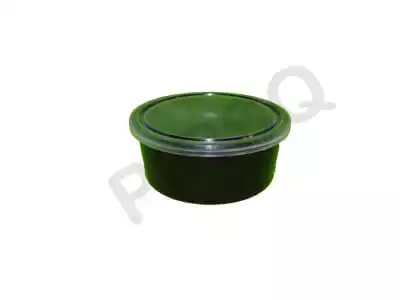 Round Black Plastic Container | 200 ML