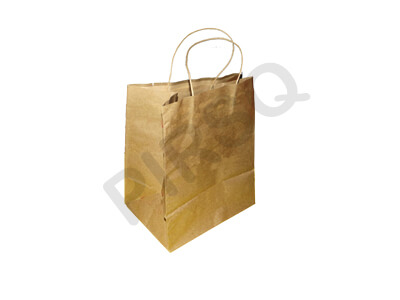 Customized Paper Bag With Handle | W-15 CM X L-22 CM X H-26 CM Image