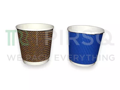 Rippled Paper Cup | Small | 120 ML