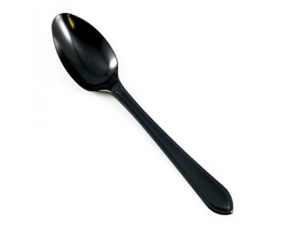 Plastic Spoon | Black Color Image