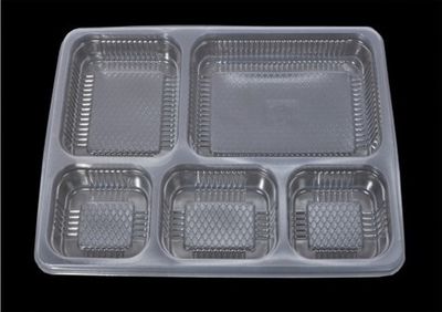 Plastic Tray With 5 Comparment Image