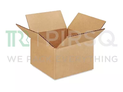 3 PLY Brown Corrugated Boxes | W-4" X L-4" X H-4"