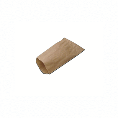 Brown Kraft Paper Bag | Flat | L-12 CM X W-8 CM Image