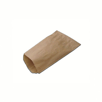 Brown Kraft Paper Bag | Flat | L-19 CM X W-13 CM Image