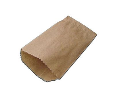 Brown Kraft Paper Bag | Flat | L-21 CM X W-17 CM Image