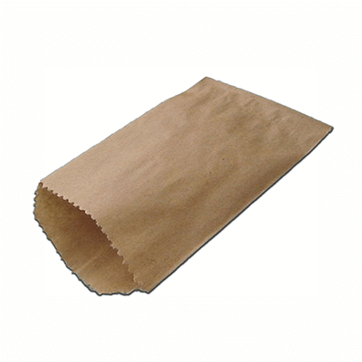 Brown Kraft Paper Bag | Flat | L-21 CM X W-30 CM Image