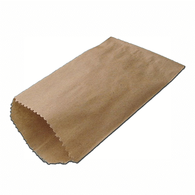 BROWN KRAFT PAPER BAG | FLAT | W-24 CM X L-31 CM Image