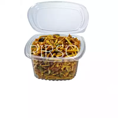 SNACKS CONTAINER WITH LID | TRANSPARENT | Q-TUB | 500 ML