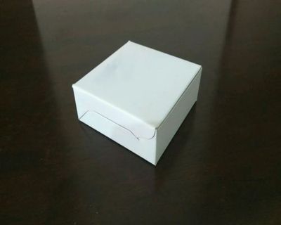 Sandwich Box | White Color | W-4" x L-4" x H-2" Image