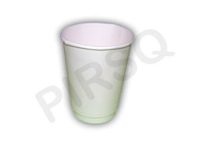 Double Wall Mounted Paper Cup With Lid | 350 ML Image