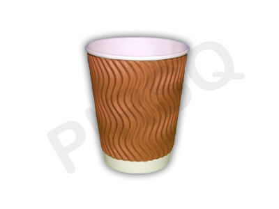 Rippled Paper Cup | 350 ML Image