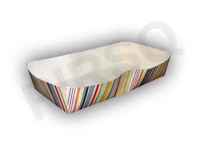 White Square Paper Tray | W-4" X L-8" X H-1.5" Image