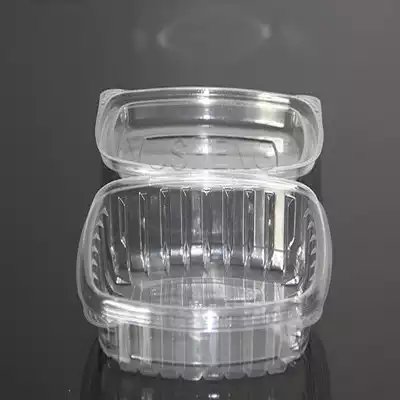 Square Plastic Transparent Container With Lid | 500 ML