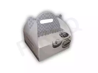 Cake Box With Handle | L-8" x W-8" x H-8" | 500 Gram