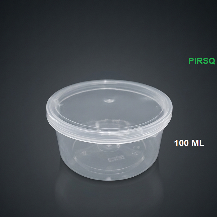 Round Disposable Plastic Food Container | 100 ML Image