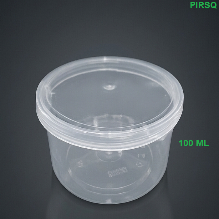 Round Disposable Plastic Food Container | 100 ML