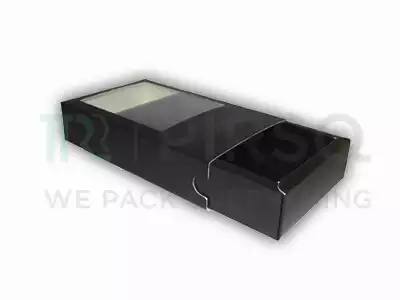 Customized Paper Box With Window | W-2" X L-4.5" X H-7.5"