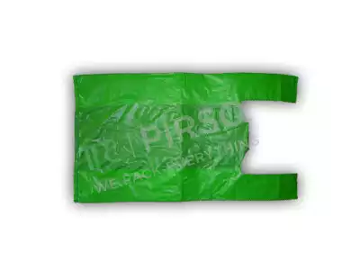 Biodegradable Carry Bag | Green | W-10" X L-20"
