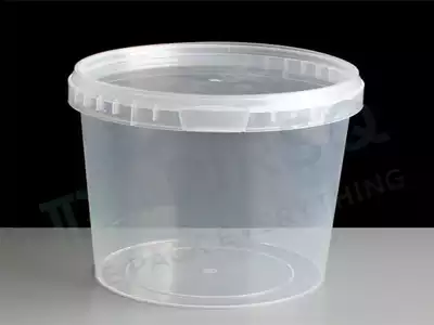 TAMPER PROOF PLASTIC CONTAINER WITH LID | 750 ML