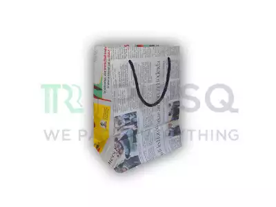 Newspaper Bag With Handle | Small | H-8" X W-6" X G-4.5"