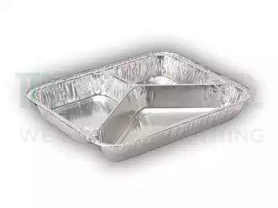 Aluminium Food Tray | 3 Compartment