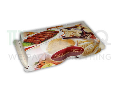 Food Grade Paper Box | Momos Box | W-7" X L-3.5" X H-2" Image