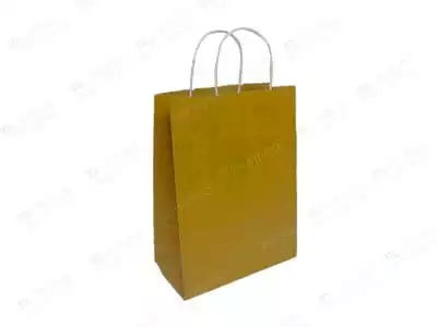 Brown Paper Bag With Handle | High Strength Kraft | H-14" X L-10" X W-5"