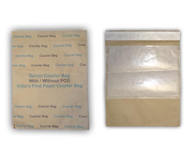 Paper Courier Bag | With POD | H-12" X L-10" Image
