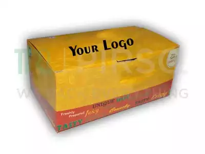 Paper Box With Logo | L - 4" X W - 7" X H - 3"