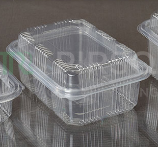 Plastic Hinged Box With High Lid | Oracle | Rectangular | 600 ML Image