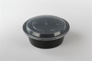 Rice Bowl With Lid | Black | 500 ML Image