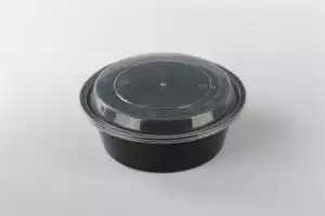 Rice Bowl With Lid | Black | 500 ML