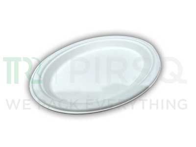 Bagasse Plate | Oval | 10 Inch Image