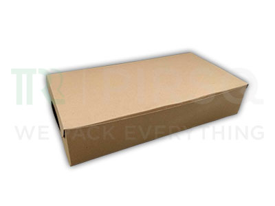 Brown Paratha Box | W-13 CM X L - 25 CM X H - 5 CM Image