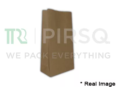 Square Bottom Paper Bag | Brown | L-6.8" X W-3.4" x H-12"