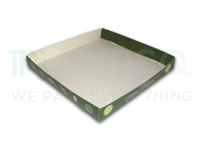 Meal Serving Paper Tray | Customized | W - 9.5" X L - 9.5" X H -1.5" Image