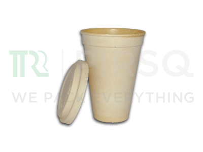Cornstarch Cup With Lid | 250 ML Image