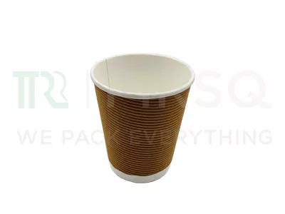 Rippled Paper Cup | Brown | 150 ML