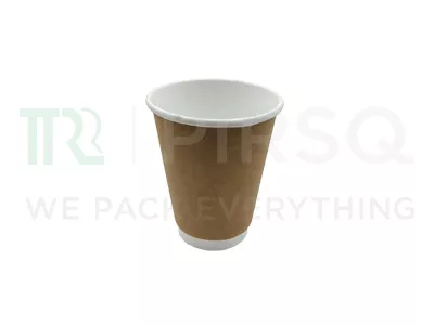 Double Wall Paper Cup | White + Kraft | 250 ML