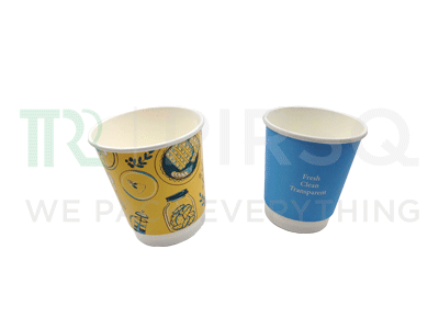 Double Wall Paper Cup | Multicolor Standard Design | 250 ML Image