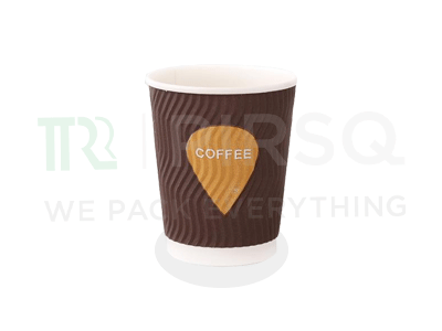 Ripple Paper Cup With Logo | Multicolor Printing | 120 ML Image