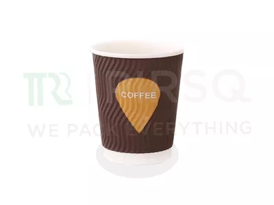 Ripple Paper Cup With Logo | Multicolor Printing | 120 ML
