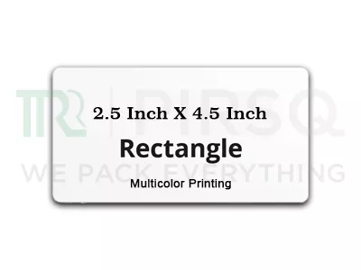 Paper Stickers | Rectangle | 2.5" X 4.5"