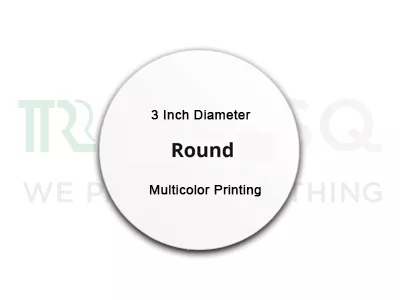 Paper Stickers | Round | 3 Inch Diameter