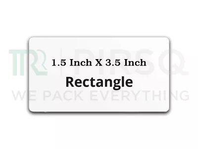 Paper Stickers | Rectangle | 1.5" X 3.5"