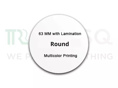 Paper Stickers | Round | 63 MM | With Lamination